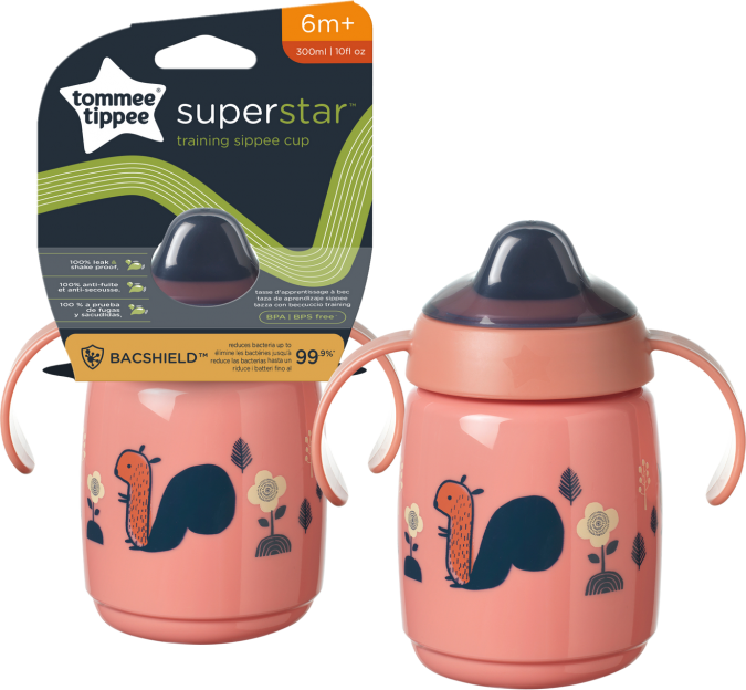 Tommee Tippee Dětský hrnek Tommee Tippeee SUPERSTAR 300ml 6m+ růžový