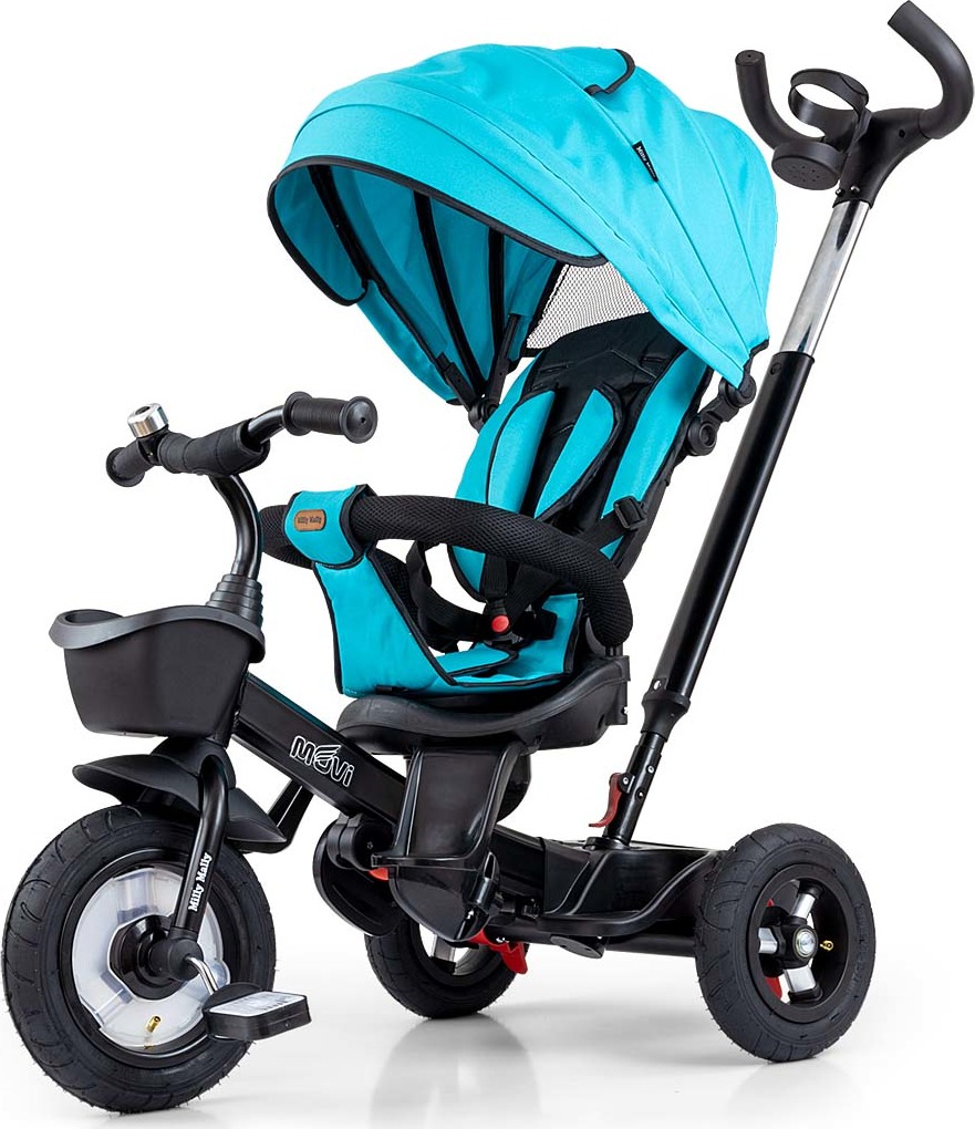 Detská trojkolka Milly Mally Movi black-mint