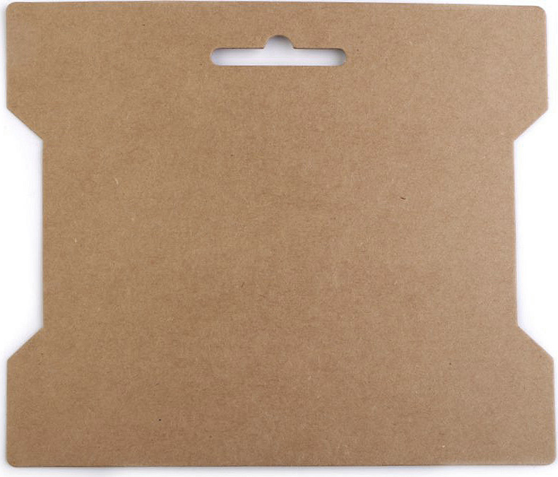 Papírová karta 14x16,3 cm Varianta: 2 hnědá přírodní, Balení: 50 ks
