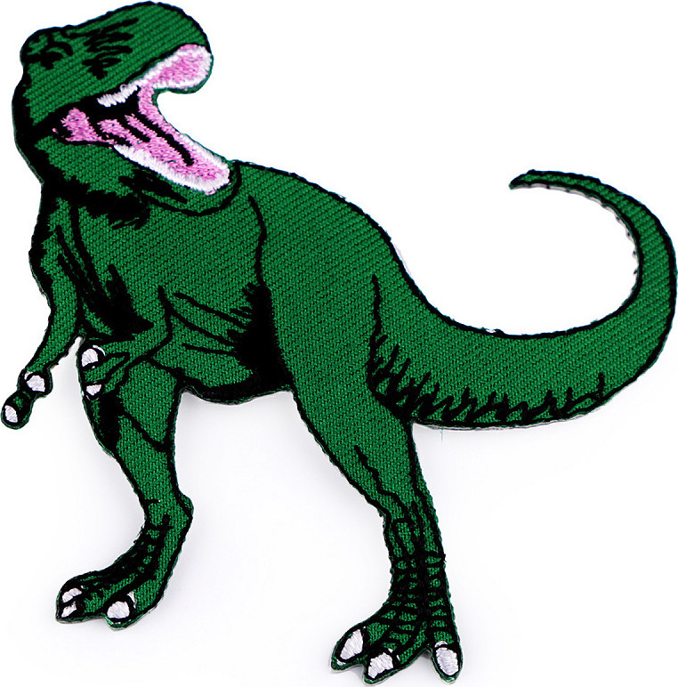 Nažehlovačka zvířata Varianta: 7 zelená tmavá dinosaurus, Balení: 1 ks