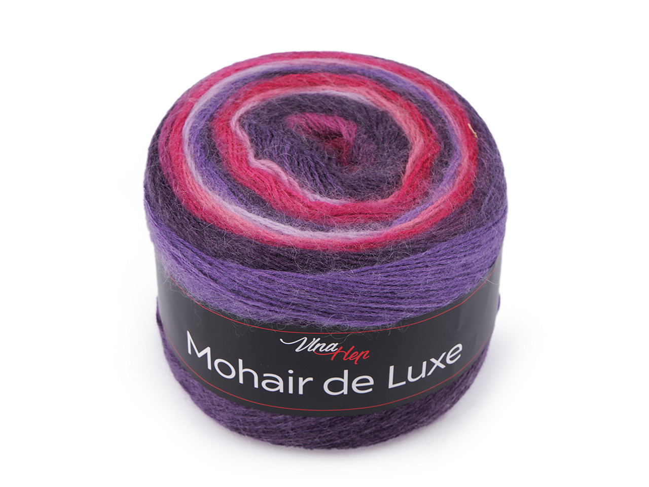 Pletací příze Mohair de Luxe 150 g Varianta: 2 (7404) fialová, Balení: 1 ks