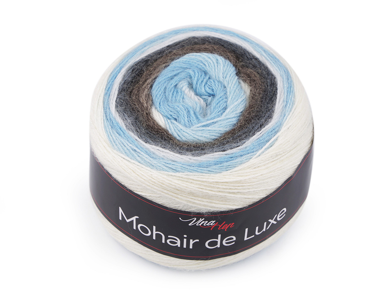 Pletací příze Mohair de Luxe 150 g Varianta: 4 (7405) modrá světlá, Balení: 1 ks