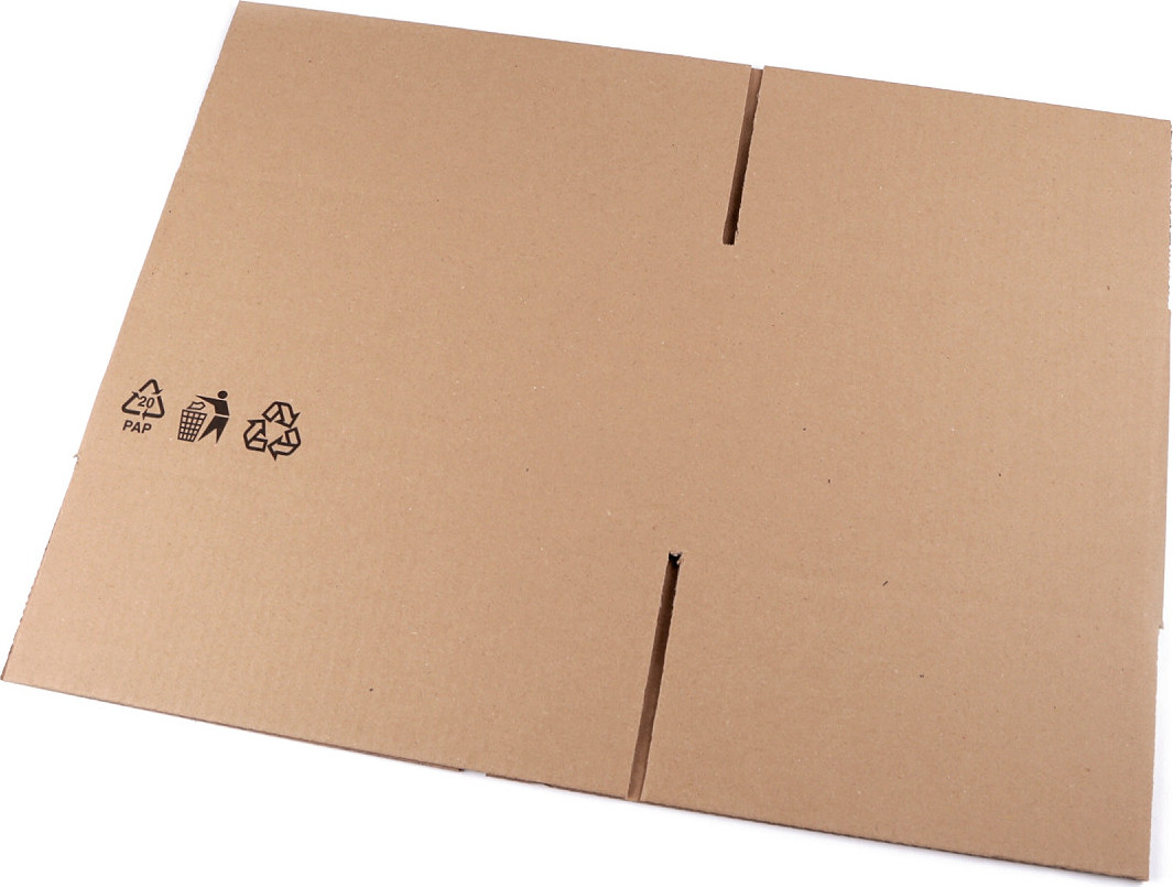 Kartonová krabice 34x26x19 cm Varianta: hnědá přírodní, Balení: 1 ks