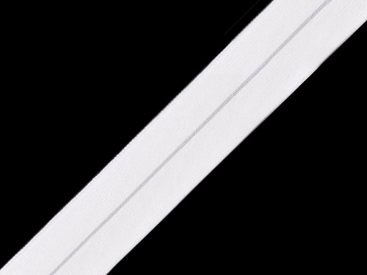 Lemovací pruženka půlená šíře 20 mm Varianta: 1 bílá, Balení: 19.8 m