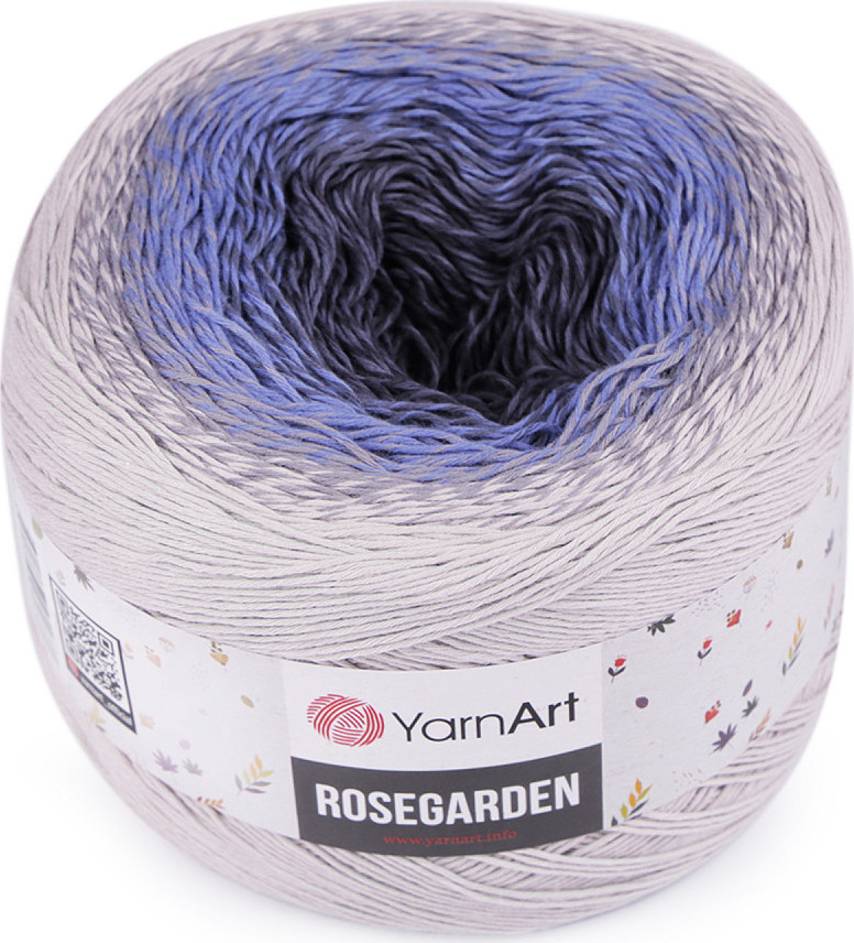 Bavlněná pletací příze Rosegarden 250 g Varianta: 7 (315) šedá nejsvětlejší, Balení: 1 ks