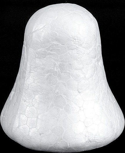 Zvonek 6,5x6,5 cm polystyren Varianta: bílá, Balení: 25 ks