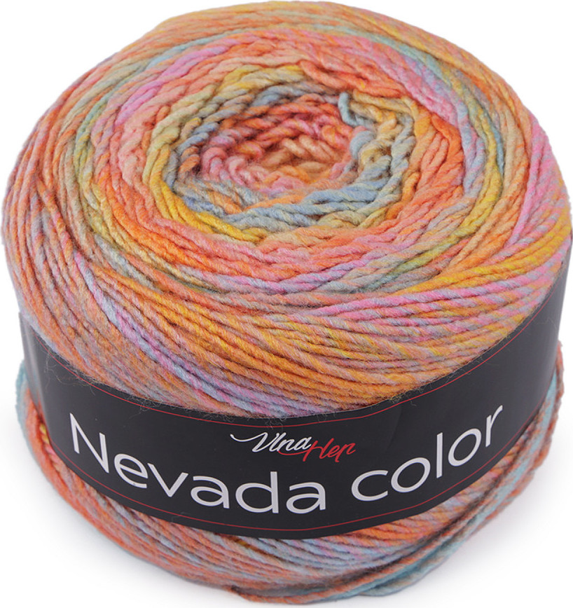 Pletací příze Nevada Color 150 g Varianta: 1 (6305) lososová, Balení: 1 ks