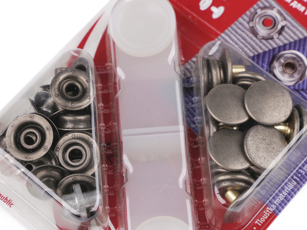 Kovové druky Ø15 mm staromosaz Varianta: 11 nikl antik, Balení: 10 karta