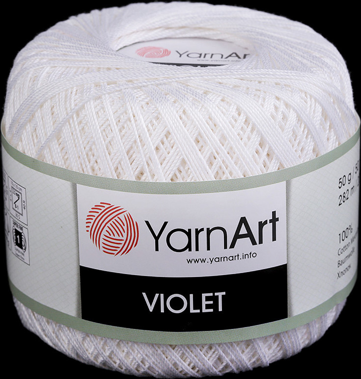 Bavlněná příze háčkovací Violet 50 g Varianta: 3 (4660) béžová světlá, Balení: 1 ks