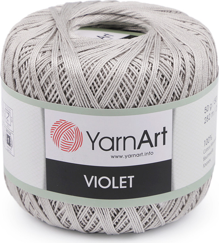 Bavlněná příze háčkovací Violet 50 g Varianta: 14 (501) zelená sv., Balení: 1 ks
