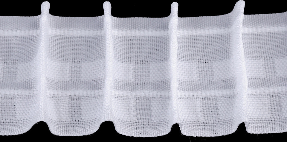 Záclonovka šíře 50 mm tužkové řasení Varianta: bílá, Balení: 50 m