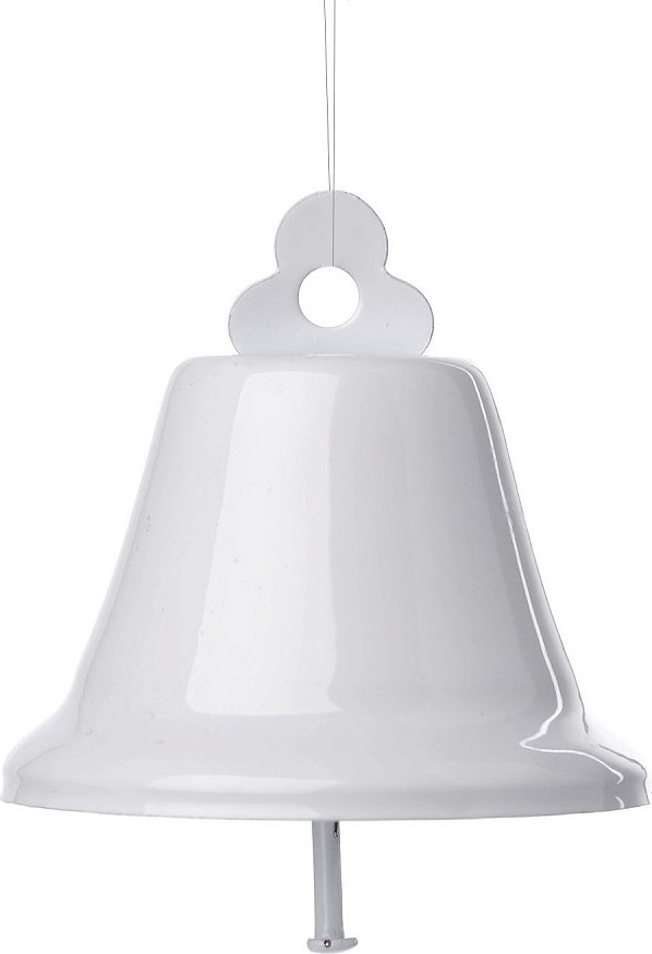 Kovový zvoneček Ø65 mm Varianta: bílá, Balení: 1 ks