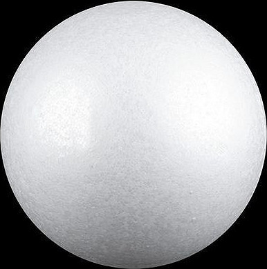 Koule Ø6,5 cm polystyren Varianta: 1 bílá, Balení: 20 ks