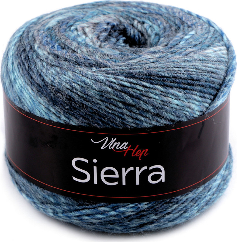 Pletací příze Sierra 150 g Varianta: 2 (7203) modrá, Balení: 1 ks