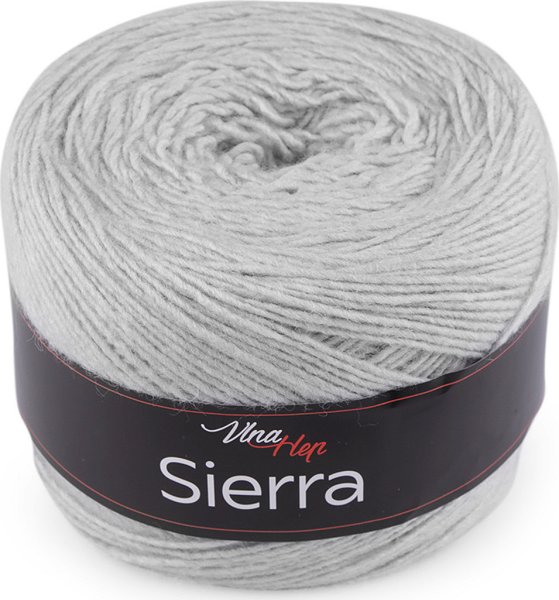 Pletací příze Sierra 150 g Varianta: 3 (6232) šedá, Balení: 1 ks