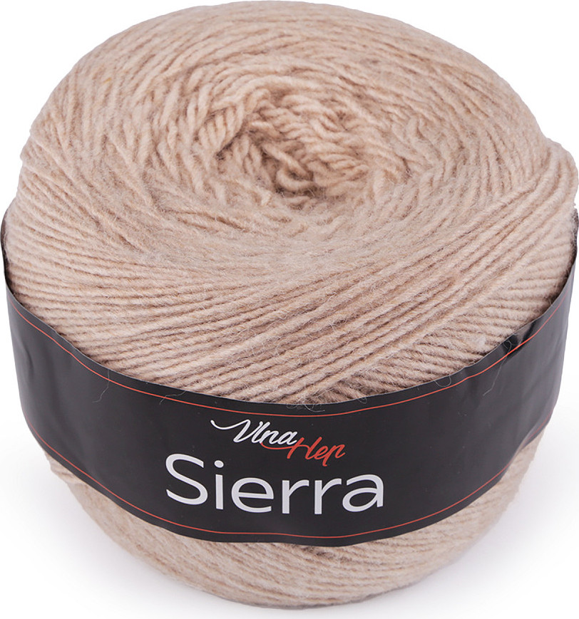 Pletací příze Sierra 150 g Varianta: 5 (6417) šedobéžová, Balení: 1 ks