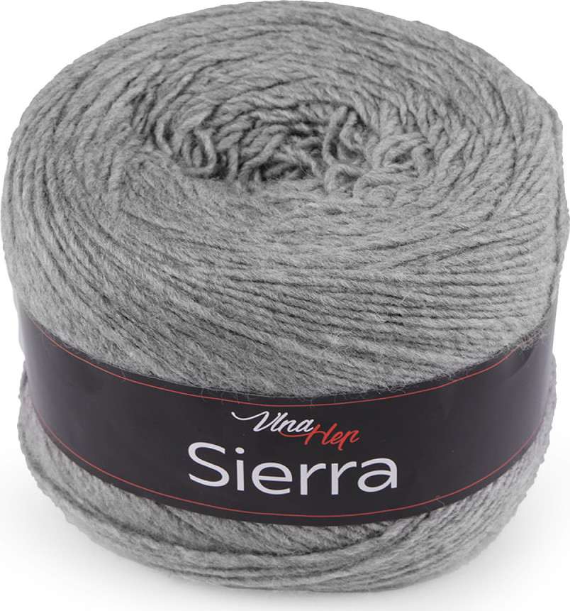 Pletací příze Sierra 150 g Varianta: 2 (6230) šedá světlá, Balení: 1 ks