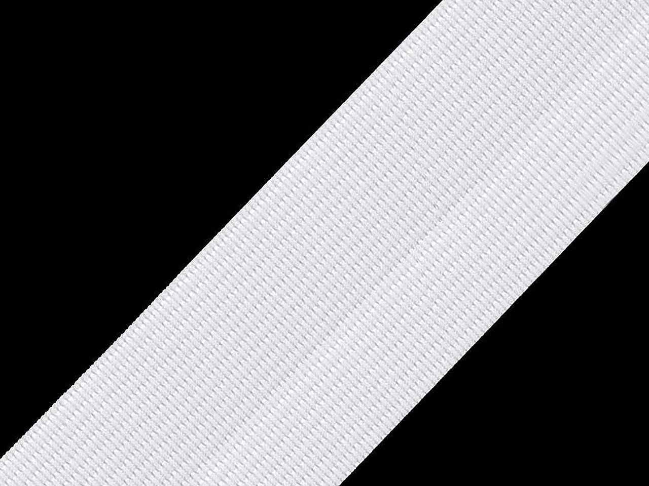 Pruženka hladká šíře 40 mm tkaná Varianta: 1 bílá, Balení: 25 m