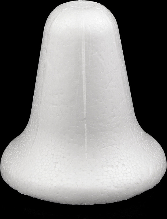 Zvonek 9x9 cm polystyren 3D Varianta: bílá, Balení: 1 ks
