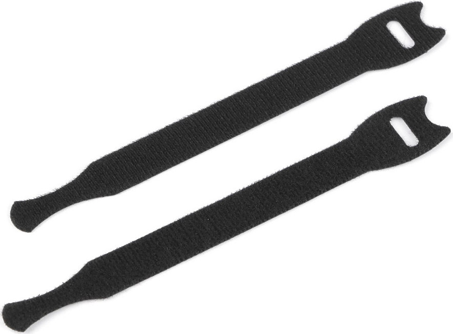 Stahovací páska na suchý zip délka 15; 20 cm Varianta: 3 (15 cm) černá, Balení: 10 ks