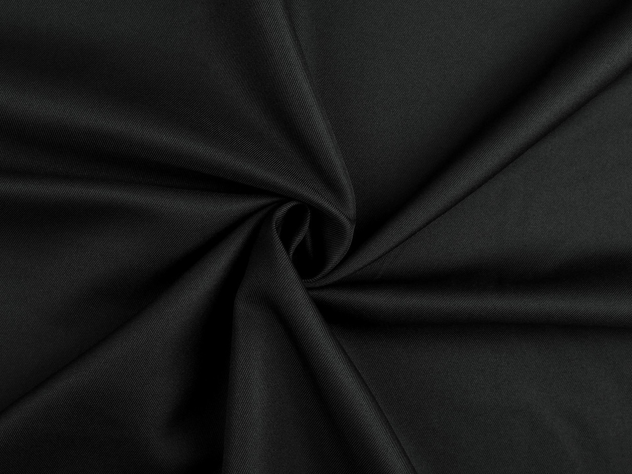 Polyesterová látka řádkovaná Varianta: 6 černá, Balení: 1 m