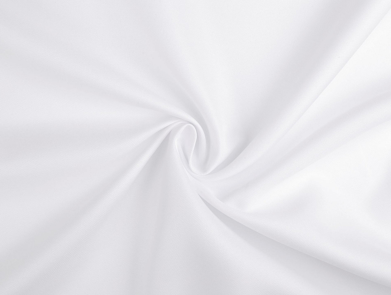 Polyesterová látka řádkovaná Varianta: 1 bílá, Balení: 1 m