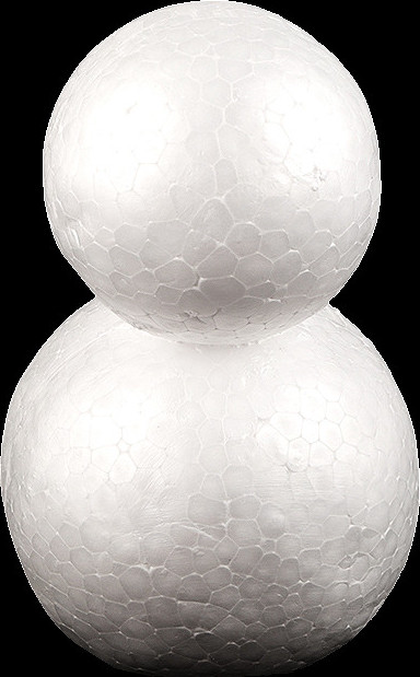 Sněhulák 9x14 cm polystyren Varianta: bílá, Balení: 1 ks