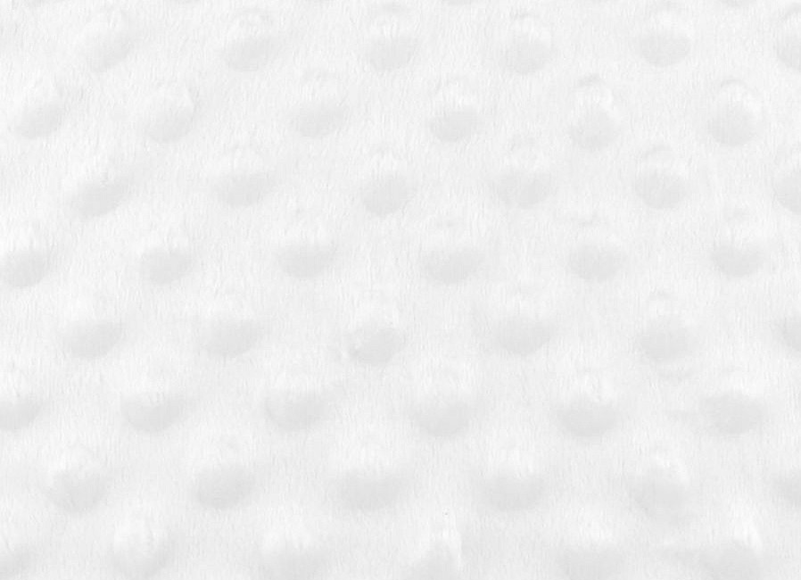 Minky s 3D puntíky Varianta: 1 (1) bílá, Balení: 1 m