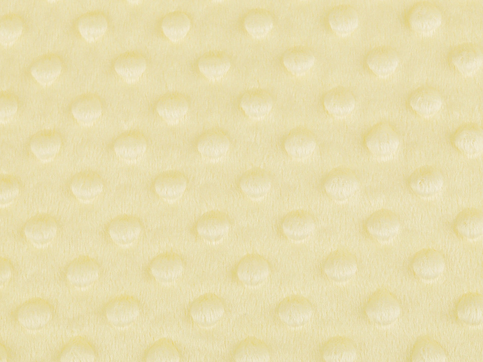 Minky s 3D puntíky Varianta: 24 (7) žlutobéžová, Balení: 1 m