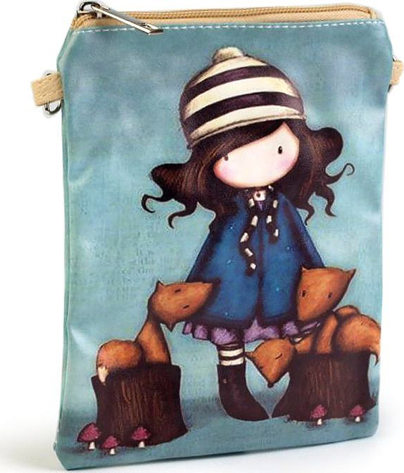 Dívčí kabelka 15x18,5 cm s potiskem Varianta: 13 fialová, Balení: 1 ks