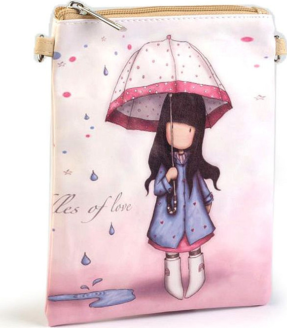 Dívčí kabelka 15x18,5 cm s potiskem Varianta: 2 růžová lasturová, Balení: 1 ks
