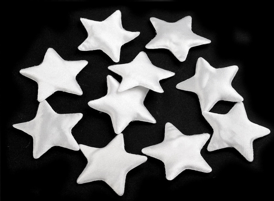 Hvězda Ø45 mm Varianta: 8 bílá, Balení: 10 ks