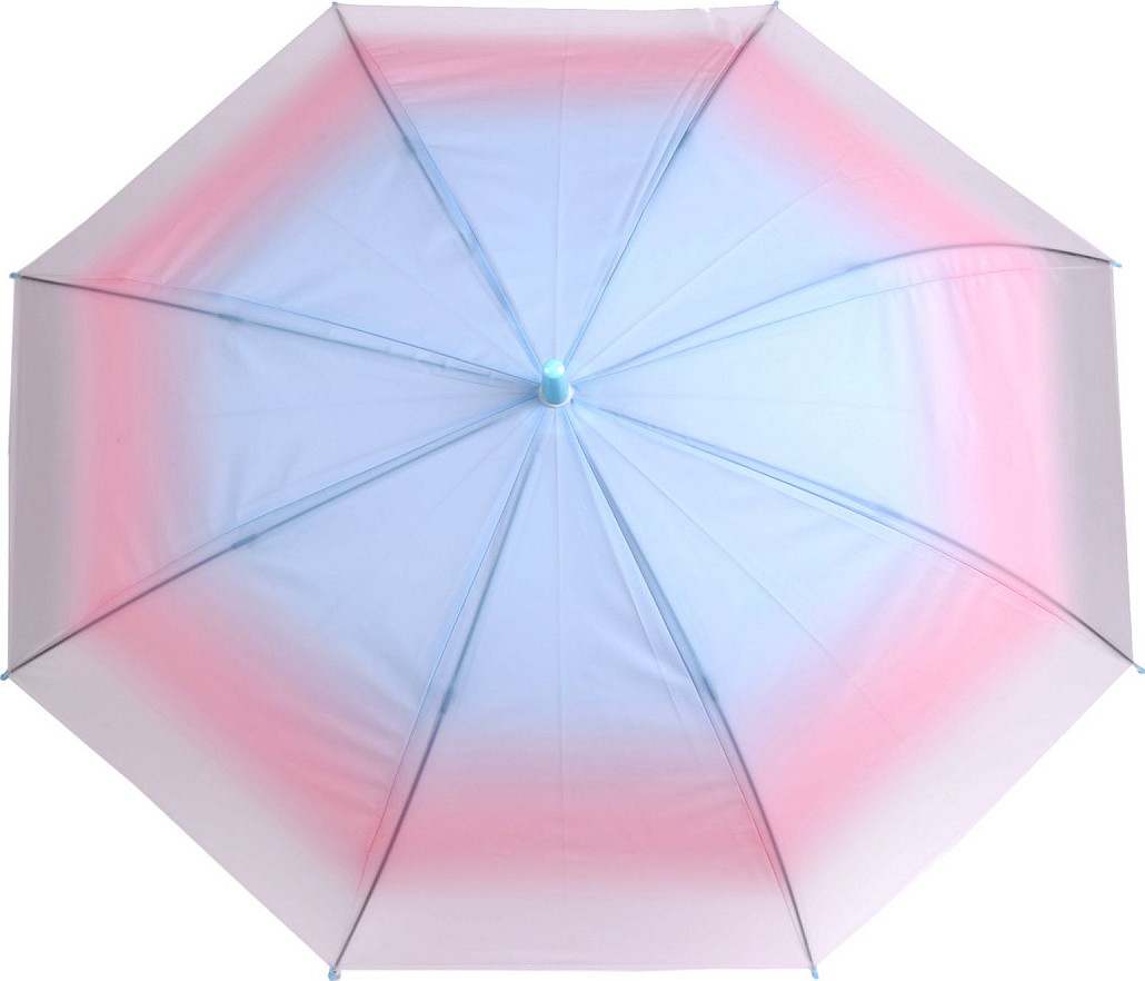 Dámský vystřelovací deštník ombré Varianta: 3 modrá světlá, Balení: 1 ks