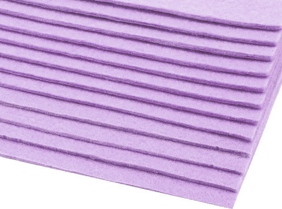 Látková dekorativní plsť / filc 20x30 cm Varianta: 27 (F52) fialová lila, Balení: 2 ks
