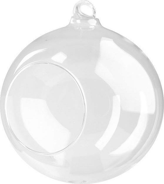 Skleněná koule Ø10 cm aerárium Varianta: 1 transparent, Balení: 1 ks