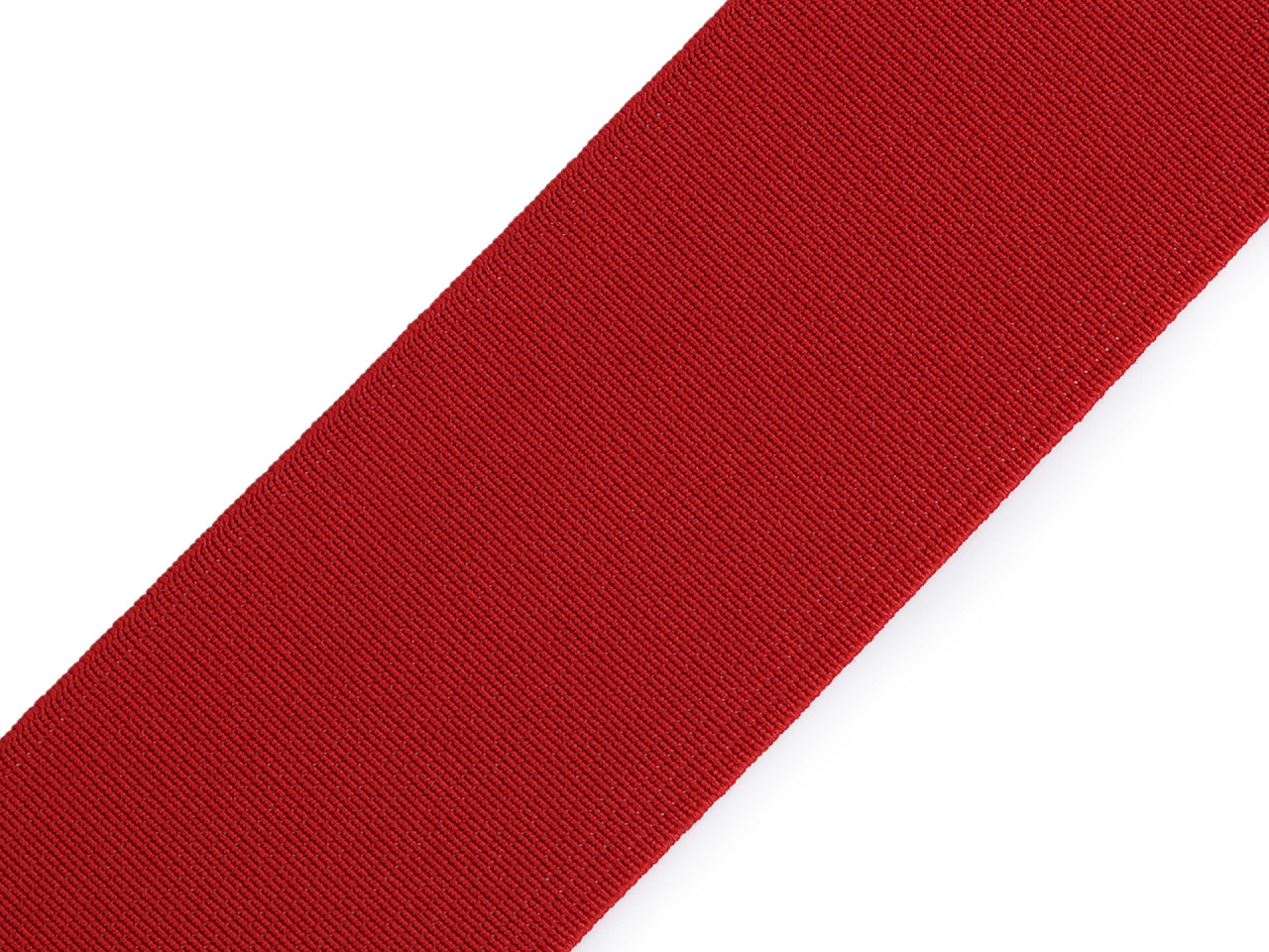 Pruženka hladká šíře 50 mm tkaná barevná Varianta: 7502 červená, Balení: 25 m