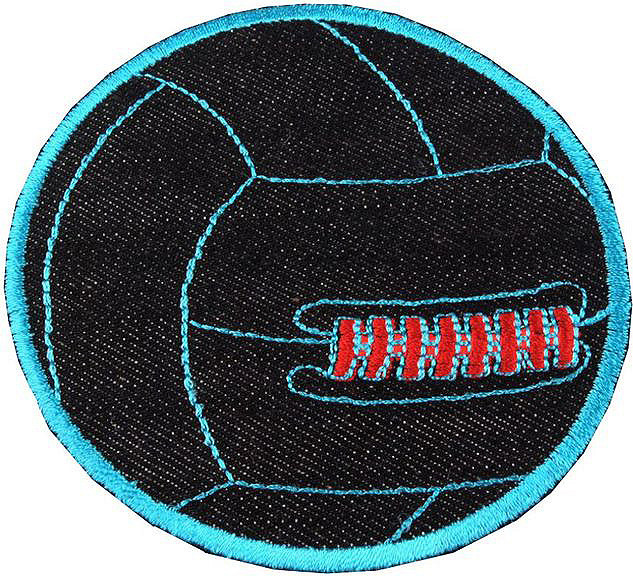 Nažehlovačka riflová míč Varianta: 3 modrá azurová, Balení: 1 ks