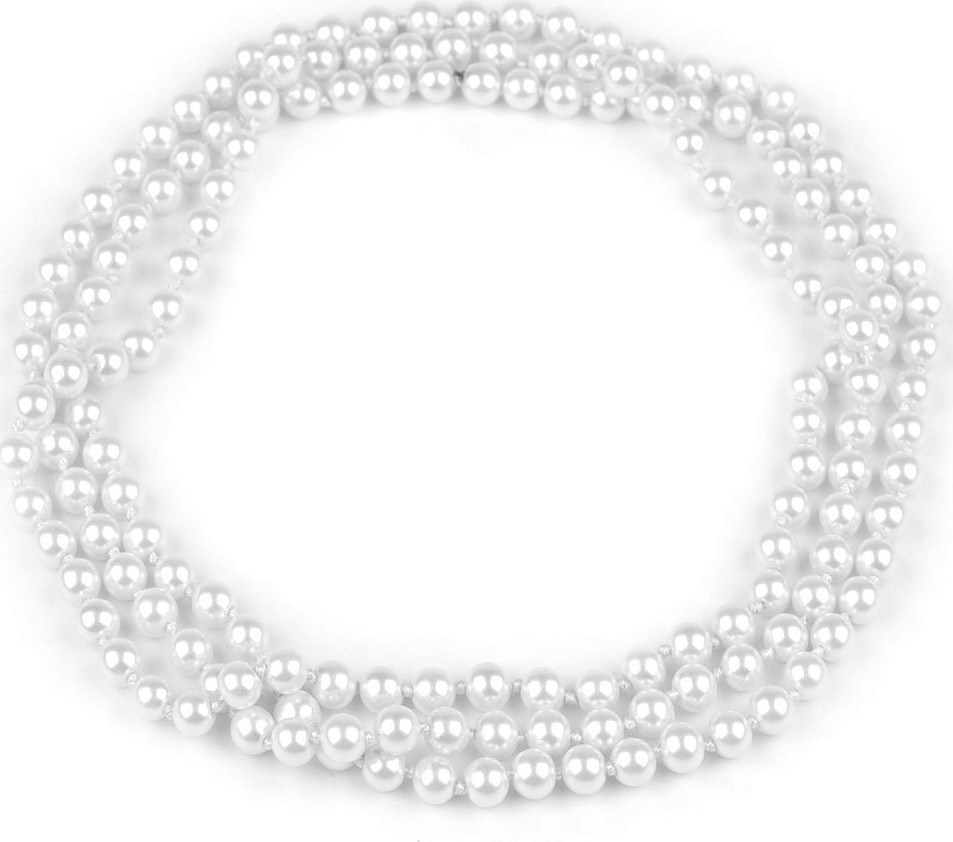 Perlový náhrdelník dlouhý, retro Varianta: Pouze prodejny, Balení: 1 ks