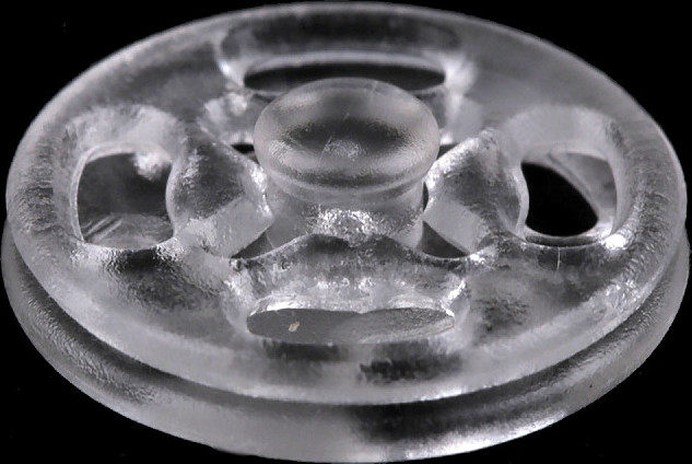 Plastové patentky / stiskací knoflíky transparentní Ø13 mm, Ø15 mm Varianta: 3 13 mm transparent, Balení: 10 pár