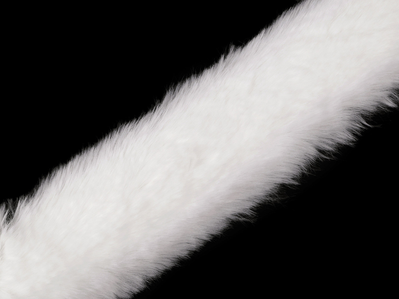 Všívací oděvní / dekorační kožešina šíře 5 cm Varianta: 1 bílá, Balení: 1 ks