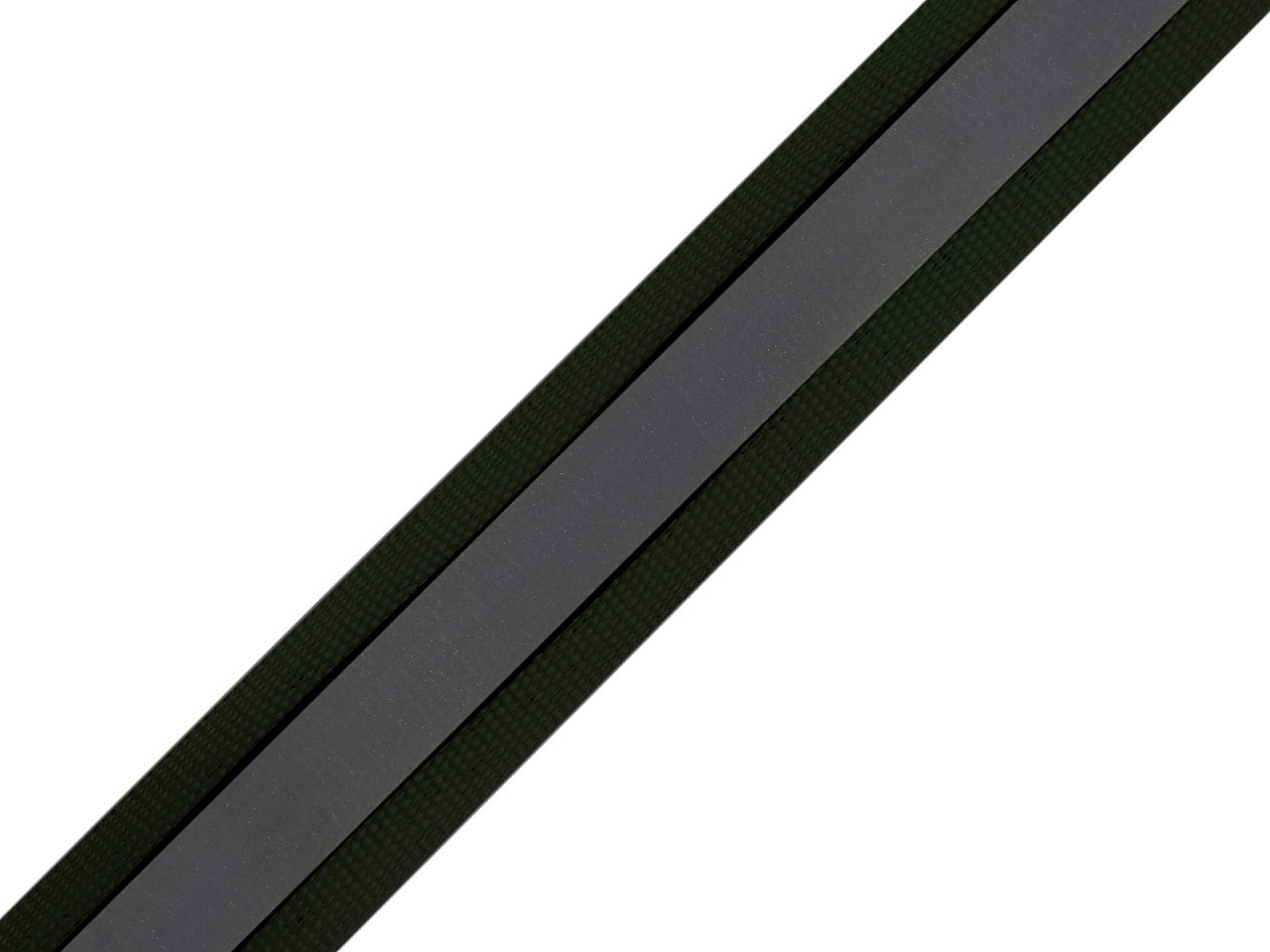Reflexní páska šíře 20 mm na tkanině Varianta: 3 černá, Balení: 10 m