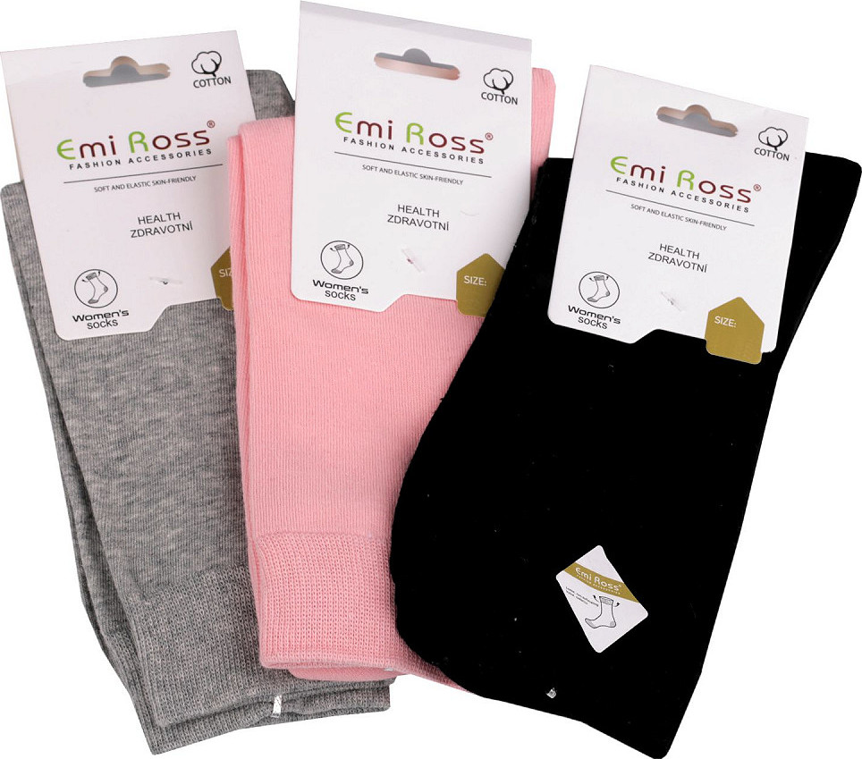 Dámské bavlněné ponožky Emi Ross Varianta: 16 (vel. 39-42) mix, Balení: 3 pár