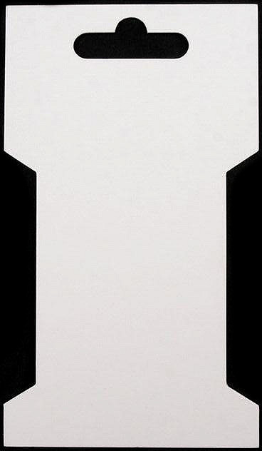 Papírová karta 6,6x11,5 cm Varianta: bílá, Balení: 100 ks