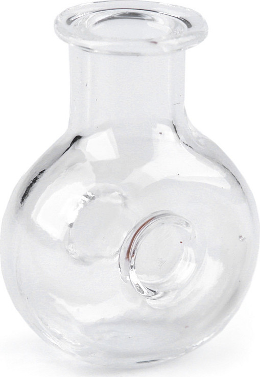 Skleněná lahvička bez korku 20x28 mm Varianta: transparent, Balení: 10 lahv.