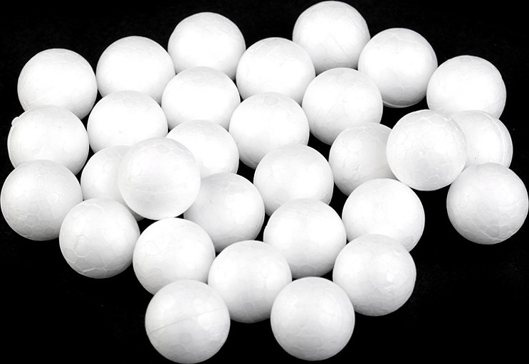 Polystyrenové kuličky Ø2 cm Varianta: bílá, Balení: 1 sáček