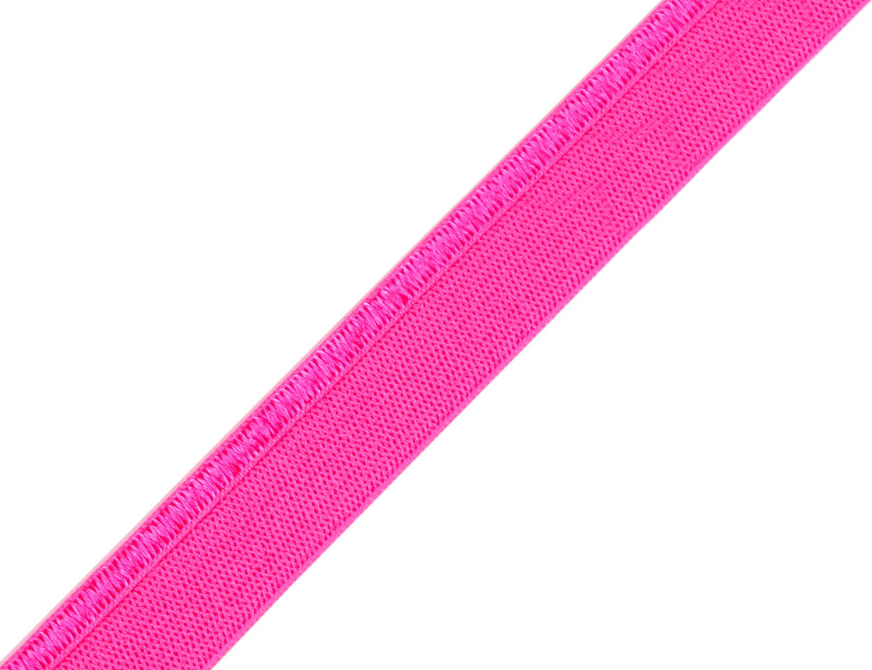 Lemovací pruženka / ramínková šíře 11 mm s výpustkem Varianta: 11 (190) růžová neonová, Balení: 25 m