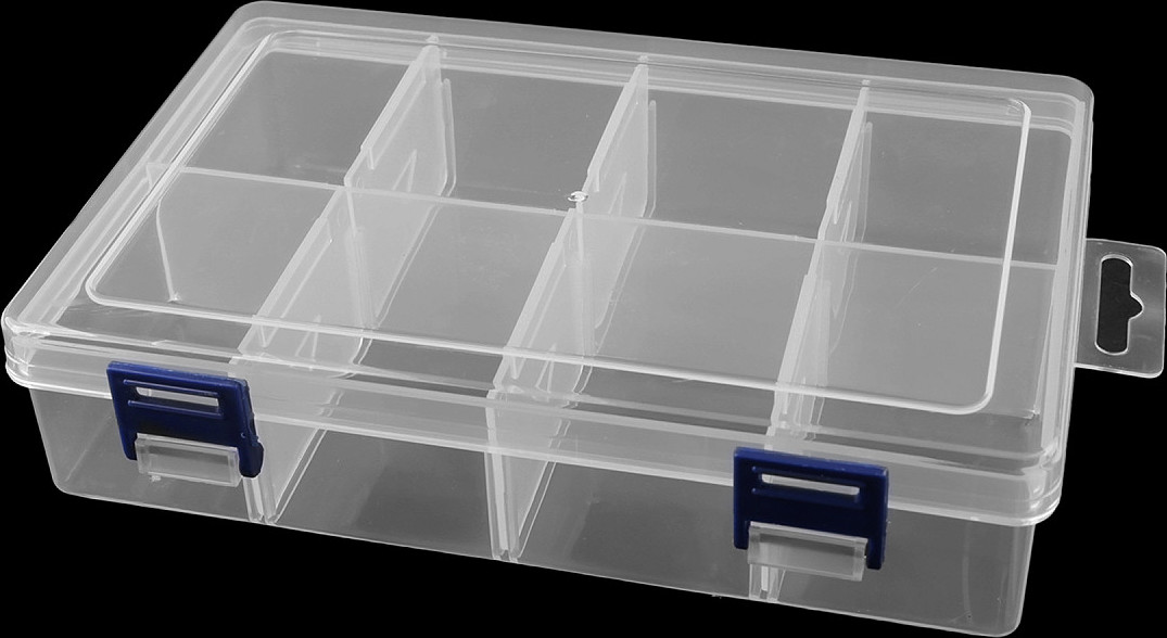 Plastový box / zásobník 13x20x4,5 cm Varianta: transparent, Balení: 1 ks