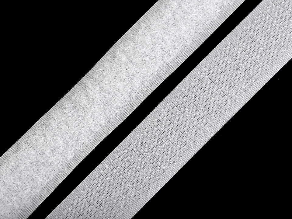 Suchý zip háček + plyš šíře 20 mm Varianta: 1 bílá, Balení: 600 m