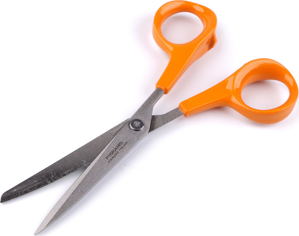 Nůžky na papír Fiskars délka 17 cm Varianta: oranžová, Balení: 1 ks