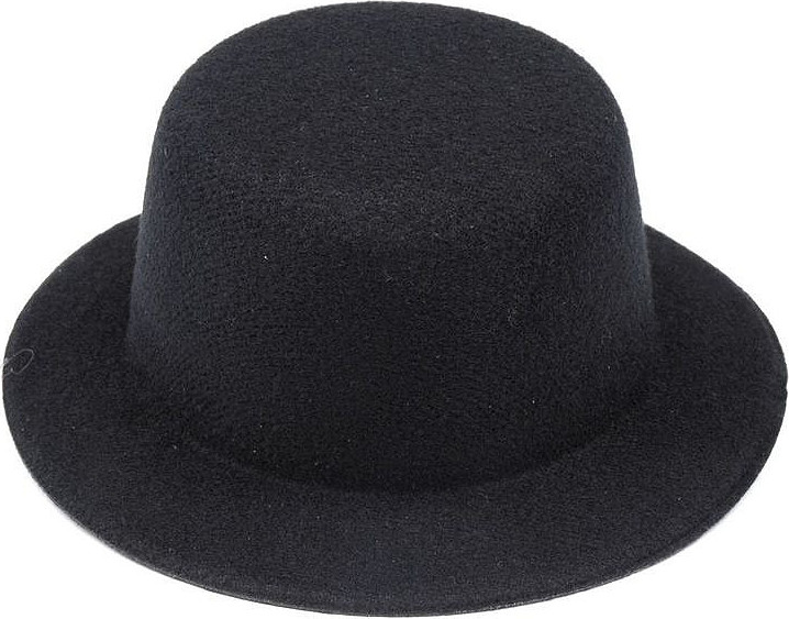 Mini klobouček / fascinátor k dozdobení Ø13,5 cm Varianta: 1 černá, Balení: 1 ks